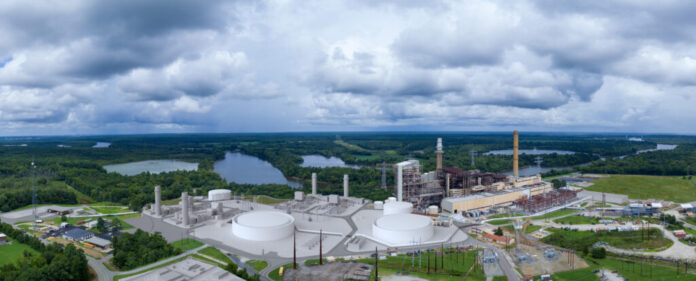 A rendering of the proposed Chesterfield Energy Reliability Center. (Photo courtesy Dominion Energy)