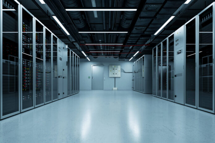 Interior of a modern data center. (Photo by Imaginima/Getty Images)