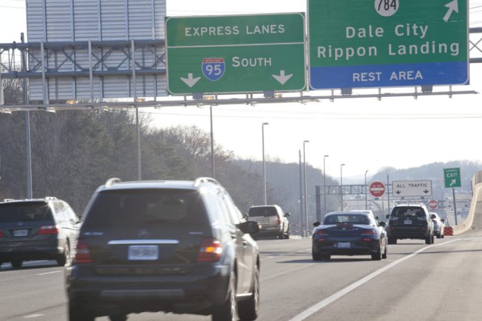 A view of the Interstate 95 Express Lanes in Prince William, Fairfax and Stafford counties. (Photo courtesy of Trevor Wrayton/Virginia Department of Transportation)
