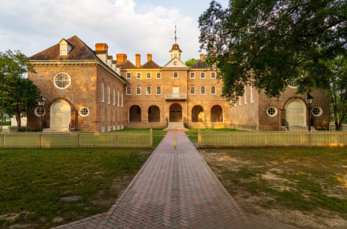 Back view of Wren building at William and Mary college in Williamsburg, Va. (Photo by Getty Images)