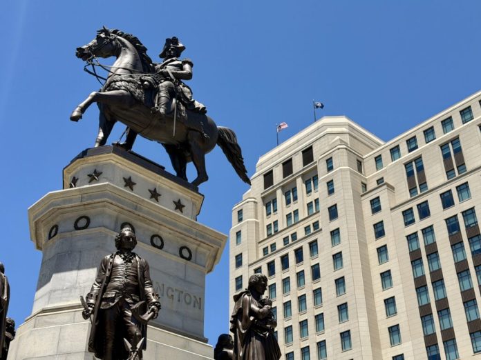 The Virginia General Assembly Building stands in Capitol Square in Richmond. Virginia lawmakers are expected to return later this month to continue negotiations on the state budget ahead of the June 30 fiscal deadline. (Photo by Markus Schmidt/Virginia Mercury)
