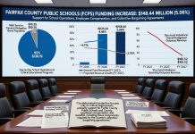 Fairfax County Projects $148.44 Million Funding Increase for Public Schools Amid Looming Budget Shortfall