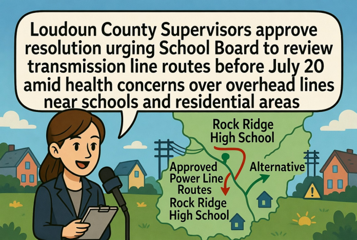 Loudoun County Board of Supervisors Requests School Board Review of Transmission Line Routes to Address Community and Health Priorities