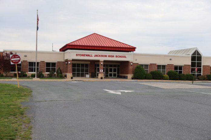 Stonewall Jackson High School in Shenandoah County, Virginia. (Nathaniel Cline/Virginia Mercury)